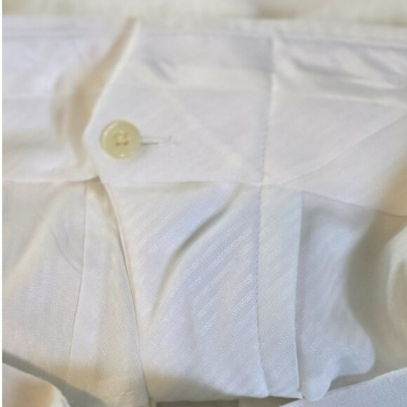 Bar III Size 33W 30L Men's Linen Pants Lined Slim Fit White - Picture 11 of 13
